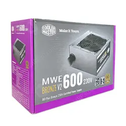 پاور 600 وات کولرمستر Cooler Master MWE BRONZE 600W Stock