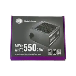 پاور 550 وات کولرمستر Cooler Master MWE White 550W 230V - آکبند با گارانتی آواژنگ
