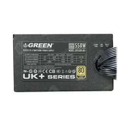 پاور 550 وات گرین GREEN 550A-UK PLUS Stock - با گارانتی تا بهمن 1404