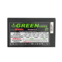 پاور 535 وات گرین Green GP535A Stock