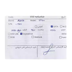 حافظه ADATA SP600 128GB SSD - کارکرده