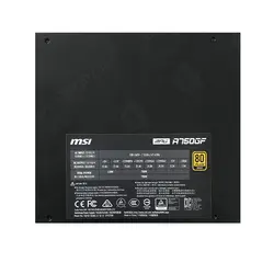 پاور ام‌اس‌آی MSI MPG A750GF 750W Gold Stock - گارانتی تا دی 1406