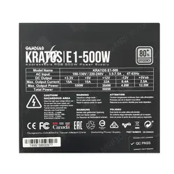 پاور 500 وات گیم دیاس GAMDIAS KRATOS E1 500W