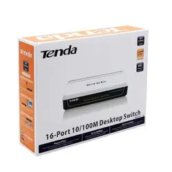 سوییچ شبکه دسکتاپ 16 پورت مگابیتی تندا مدل Tenda S16