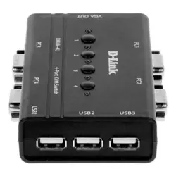 سوئیچ 4 پورت کی وی ام USB دی لینک مدل DKVM-4U