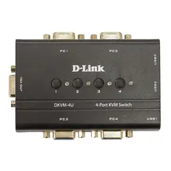 سوئیچ 4 پورت کی وی ام USB دی لینک مدل DKVM-4U