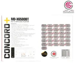 پخش خودرو کنکورد پلاس مدل MD-X6580BT