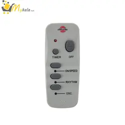 پنکه ایستاده سفید پارس خزر مدل ES4070R