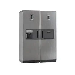 یخچال و فریزر دوقلوی هیمالیا مدل بتا نقره ای نوفراست هوم بار یخسازفروشگاه لوازم خانگی mykala.net