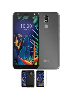گوشی LG K40 به همراه کاور و گلس