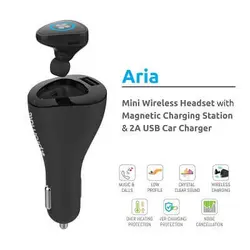 هدست بلوتوث و شارژر فندکی پرومیت Promate Aria Headset And Car Charger