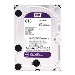 مشخصات، قیمت و خرید هارددیسک اینترنال وسترن دیجیتال مدل Purple WD60PURZ ظرفیت ۶ ترابایت