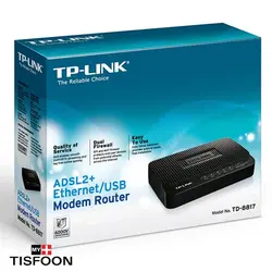 مشخصات، قیمت و خرید مودم روتر +ADSL2 تی پی-لینک مدل TD-8817 - فروشگاه اینترنتی مای تیسفون