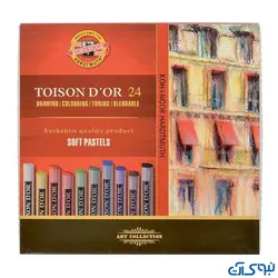 پاستل گچی کوه نور 24 رنگ مدل آرتیست کد 8514 - فروشگاه اینترنتی نبوی آرت