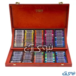 پاستل گچی کوه نور 120 رنگ جعبه چوبی کد 8539