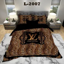 روتختی سه بعدی ساتن ابریشم ترک طرح برند - کد 2007