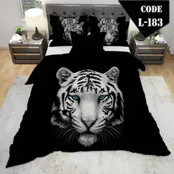 روتختی سه بعدی ساتن ابریشم ترک طرح حیوان - کد 183