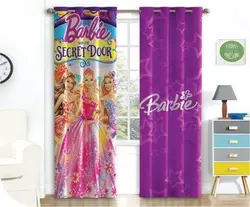 پرده چاپی طرح عروسک باربی - کد 883884