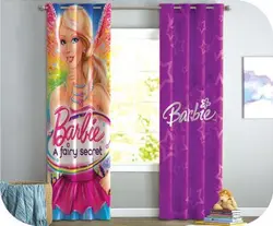 پرده چاپی طرح عروسک باربی - کد 841842