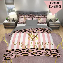 روتختی سه بعدی ساتن ابریشم ترک طرح برند - کد 460