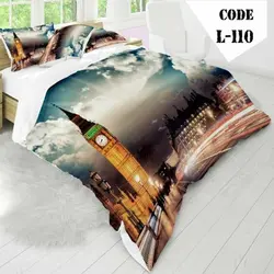 روتختی سه بعدی ساتن ابریشم ترک طرح مدرن - کد 110