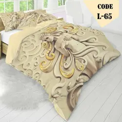 روتختی سه بعدی ساتن ابریشم ترک طرح خاص - کد 65