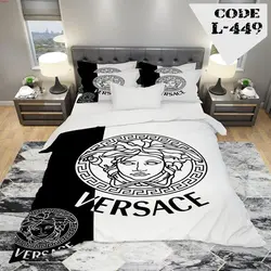 روتختی سه بعدی ساتن ابریشم ترک طرح برند - کد 449