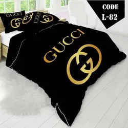 روتختی سه بعدی ساتن ابریشم ترک طرح برند - کد 82