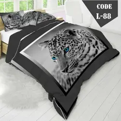 روتختی سه بعدی ساتن ابریشم ترک طرح حیوان - کد 88