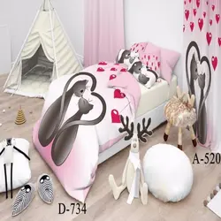 روتختی سه بعدی میکرو تنسل ترک طرح عروسکی - کد D 734