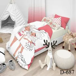 روتختی سه بعدی میکرو تنسل ترک طرح کارتونی - کد 687 D