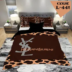 روتختی سه بعدی ساتن ابریشم ترک طرح برند - کد 441