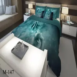 روتختی سه بعدی ساتن ابریشم ترک طرح خاص - کد M 147