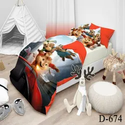 روتختی سه بعدی میکرو تنسل ترک طرح کارتونی - کد 674 D