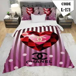 روتختی سه بعدی ساتن ابریشم ترک طرح برند - کد 171