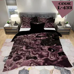 روتختی سه بعدی ساتن ابریشم طرح ساده - کد 433