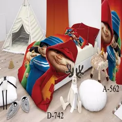 روتختی سه بعدی میکرو تنسل ترک طرح کارتونی - کد 742 D