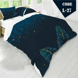 روتختی سه بعدی ساتن ابریشم ترک طرح ساده - کد 27