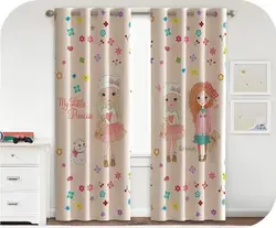 پرده چاپی دخترانه طرح عروسک - کد 807808