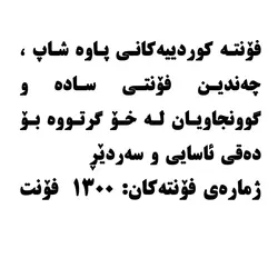 مجموعه 1300 فونت کوردی - فروشگاه اینترنتی پاوه شاپ فقط 10000 تومان برای گرافیست ها