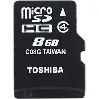 کارت حافظه MICROSDHC توشیبا ظرفیت 8 گیگ