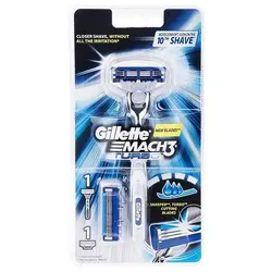 خودتراش ژیلت مدل MACH3 TURBO همراه با ۲ یدک