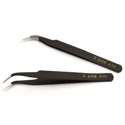 موچین انبری زدوان Z.ONE مدل کاشت مژه سر کج کد ۱۱۱