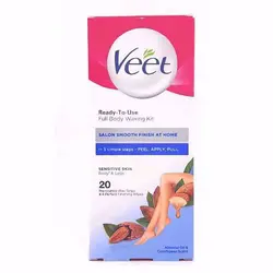 نوار موبر ویت (VEET) مناسب برای پوست حساس حاوی عصاره بادام ۲۰ عددی