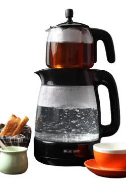 کتری برقی بلوسی به همراه قوری - لوازم خانگی نفیس 24