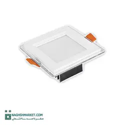 چراغ پنلی 7 وات LED SMD مربعی پارس شعاع توس مدل گلاریس
