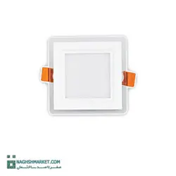 چراغ پنلی 7 وات LED SMD مربعی پارس شعاع توس مدل گلاریس