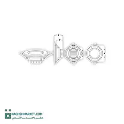 چراغ پنلی 42 وات LED SMD پارس شعاع توس مدل گلاریس