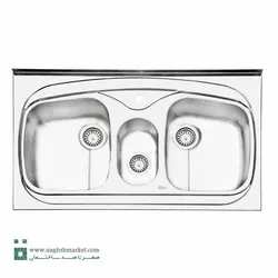 سینک ظرفشویی روکار ایلیا استیل مدل 1014