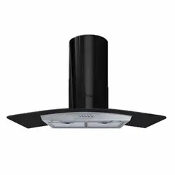 هود شومینه ای اخوان مدل H18 B مشکی - سایز ۹۰